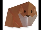 Origami small dog. Оригами маленькая собачка.