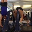 Girl Tries to Walk on Hands while on Treadmill