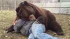 10 Foot Cuddly Bear Just Wants to Hug Man