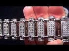 King Ice Rhodium Silver CZ Link Bracelet | Hip Hop Jewelry | Kingice.com