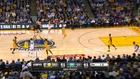Curry nails shot beyond half court at buzzer... again