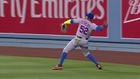 Cespedes tracks ball down, rockets for out at second