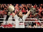 Daniel Bryan celebrates his WWE World Heavyweight Championship victory: Raw, April 7, 2014