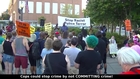 StopCopTerrorDC marches on eve of Michael Brown Murder anniversary.