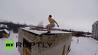 Russia: Check out these half-naked daredevils doing stunts in the snow