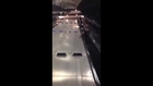 Escalator slide. OUCH