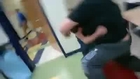 Fat fu*k of a kid in SE Ohio with his ass crack exposed fighting a skinny classmate