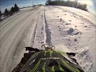 ds 450 x crash in snow with gopro