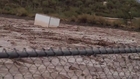 LiveLeak.com Flood Smashes Trailer Into Arizona Bridge