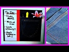 DIY Dry Erase Board Using Old Jeans (Up-Cycled Room Decor)