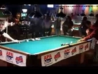 Mike Massey Pool Trick Shot with Tim Corzine at Bumpers Billiards