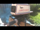 Johnson 18 HP outboard motor Running