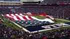 100 yard long USA flag rips
