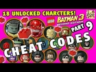 Lego Batman 3 Cheat Codes! 18 Characters Unlocked + 5 Red Bricks (Beyond Gotham Part 9)