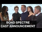 Bond 24 Spectre Cast Announcement - Daniel Craig, Andrew Scott, Christoph Waltz, Dave Bautista