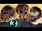3 Elegant HOLIDAY UPDOS ★ EASY HAIRSTYLES | Cute Hair Tutorial