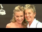 Ellen DeGeneres Secretly Records Portia De Rossi Doing a Jane Fonda Workout