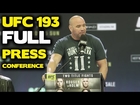 UFC 193: FULL Melbourne Press Conference w/ Rousey, Holm, Jedrzejczyk, Letourneau, Dana White