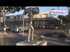 Hammerhead figure Automaton Robot Sculpture by Ed Benavente Executive Action III in Malibu