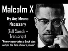 RBG-Malcolm X, By Any Means Necessary| Full Speech & Text