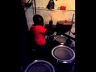 Cuz Zay on drums Jackie & Heze Bethea baby