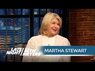 Martha Stewart Got a Contact High from Snoop Dogg - Late Night with Seth Meyers