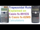 Trapezoidal Rule Explained On Casio fx-991ES and Casio fx-82MS Calculators!
