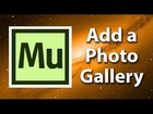 Adding a Photo Gallery In Adobe Muse Website Design Tutorial