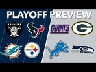 NFL Wild Card Playoff Predictions 2017