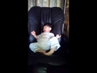 Baby tickle by massage chair