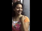 Geetha Madhuri-Fun with hair dryer