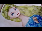 Frozen drawing Elsa hair down