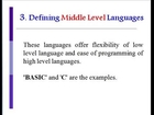 C Programming Video Tutorial 3: Defining Middle Level Languages