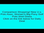 New U.s. Polo Assn. Women's Big Pony Golf Polo Shirt Dress Review