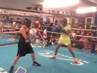 (Female vs Male) Sparring Session @ Los Socios Boxing Gym (Highlights) 2014