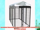 Lucky Dog 6'Hx4'Wx8'L Uptown Welded Wire Kennel