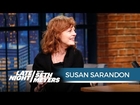 Susan Sarandon on Piers Morgan's Insults About Her Cleavage - Late Night with Seth Meyers