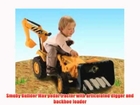 Smoby Builder Max pedal tractor trailer digger and backhoe loader yellow (not a JCB toy) Kids