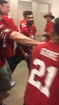 49ers vs Chiefs brawl in bathroom. Man with potential brain damage.