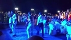 Talented boy dancing at a party