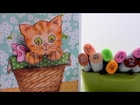 Adorable Bobble-Head Kitten Card!