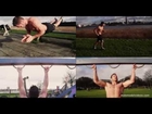 Male Model Fitness Outdoors Slow Motion