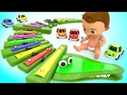 Learn Colors for Children with Baby Xylophone Balls Crocodile WoodenToy 3D Kids Learning Educational