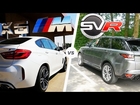BMW X6 M vs Range Rover Sport SVR Acceleration POV Autobahn Top Speed & Exhaust Sound