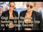 Gigi Hadid flashes tummy in tiny crop top after being cast in Victoria's Secret Fashion Show