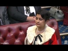 Shami Chakrabarti makes her debut in the House of Lords