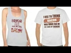 Exercise And Funny Quality Bacon T Shirts