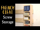 French Cleat Screw Storage / Screw Caddy (CMRW#21)