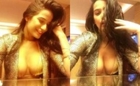 Poonam Pandey H0t Golden Br@ Cle@vage