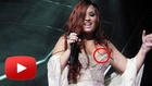 OMG! Demi Lovato Suffers Nip Slip During Dallas Concert